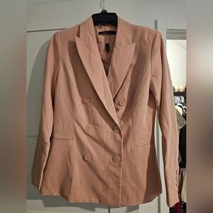 White House Black Market Pink Blazer, Size 2, NWOT